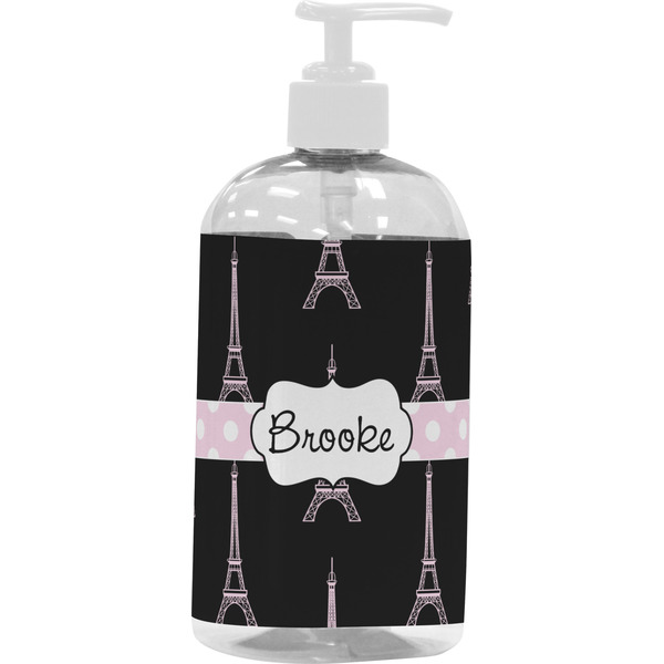 Black Eiffel Tower Large Liquid Dispenser (16 oz) - White