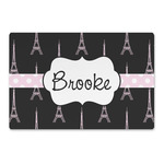 Black Eiffel Tower Large Rectangle Car Magnet (Personalized)