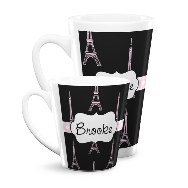 Black Eiffel Tower Latte Mugs Main