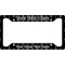 Black Eiffel Tower License Plate Frame - Style A