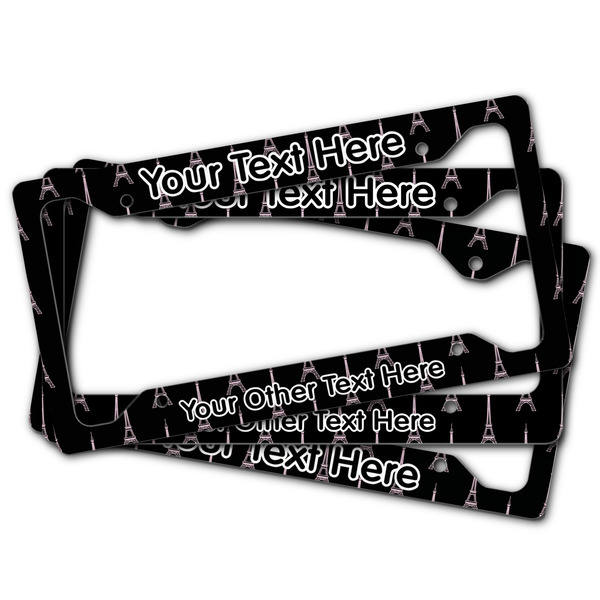 Black Eiffel Tower License Plate Frames - (PARENT MAIN)