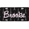 Black Eiffel Tower Front License Plate (Personalized)