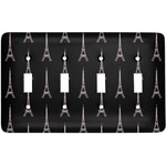 Black Eiffel Tower Light Switch Cover (4 Toggle Plate)