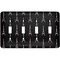 Black Eiffel Tower Light Switch Cover (4 Toggle Plate)
