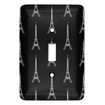 Black Eiffel Tower Light Switch Cover (Personalized)