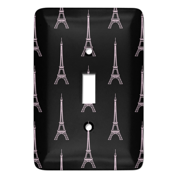 Custom Black Eiffel Tower Light Switch Cover