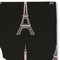 Black Eiffel Tower Linen Placemat - DETAIL