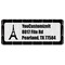 Black Eiffel Tower Mailing Label - Singular