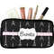 Black Eiffel Tower Makeup / Cosmetic Bag - Small (Personalized)