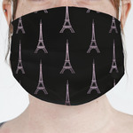 Black Eiffel Tower Face Mask Cover