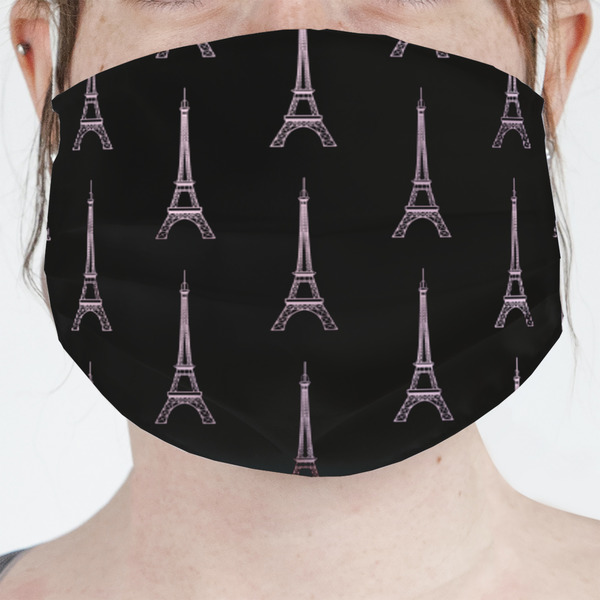 Custom Black Eiffel Tower Face Mask Cover