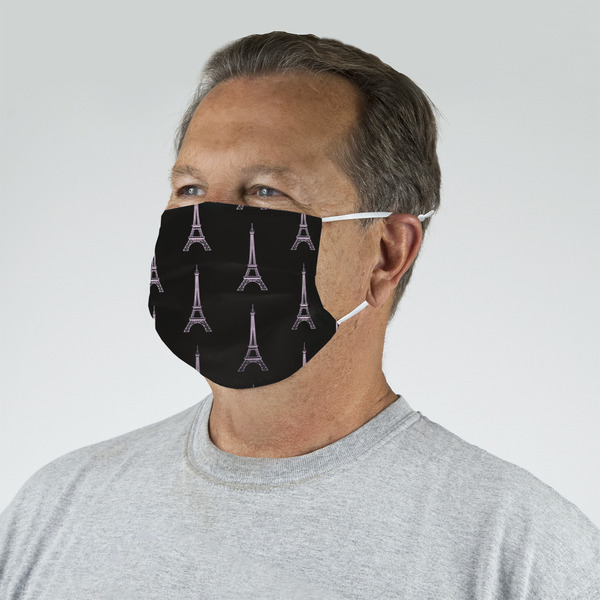 Black Eiffel Tower Mask - Quarter View on Guy