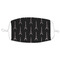 Black Eiffel Tower Adult Cloth Face Mask - XLarge