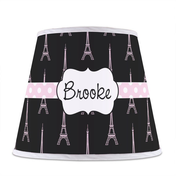 Black Eiffel Tower Poly Film Empire Lampshade - Front View
