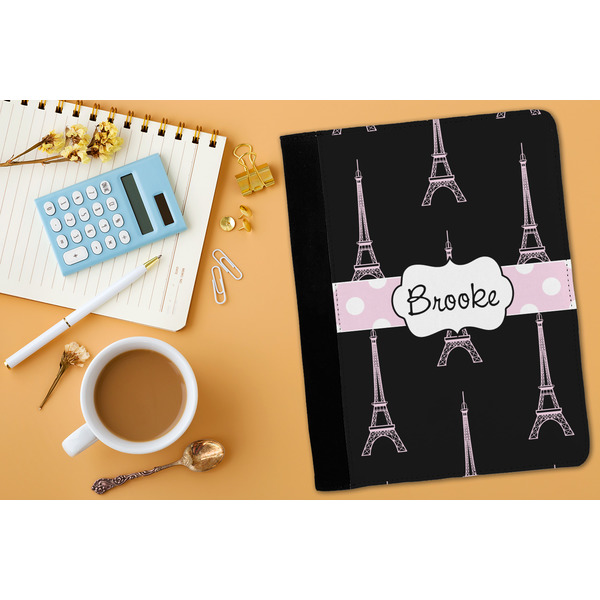 Black Eiffel Tower Medium Padfolio - LIFESTYLE (adult)