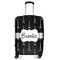 Black Eiffel Tower Suitcase - 24" Medium - Checked (Personalized)