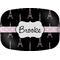 Black Eiffel Tower Melamine Platter (Personalized)
