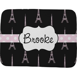 Black Eiffel Tower Memory Foam Bath Mat - 48"x36" (Personalized)