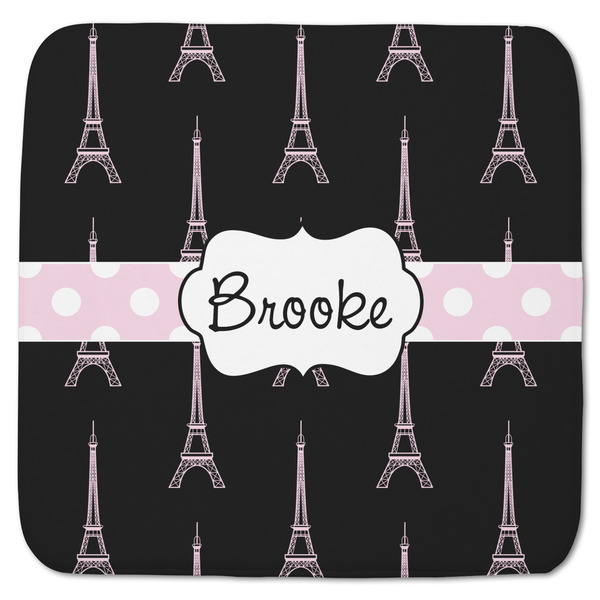 Black Eiffel Tower Memory Foam Bath Mat 48 X 48