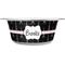 Black Eiffel Tower Stainless Steel Dog Bowl - Small (Personalized)