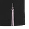 Black Eiffel Tower Microfiber Dish Towel - DETAIL