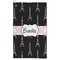 Black Eiffel Tower Microfiber Golf Towel (Personalized)