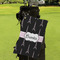 Black Eiffel Tower Microfiber Golf Towels - LIFESTYLE