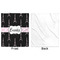 Black Eiffel Tower Minky Blanket - 50"x60" - Single Sided - Front & Back