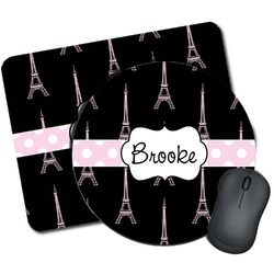 Black Eiffel Tower Mouse Pad (Personalized)