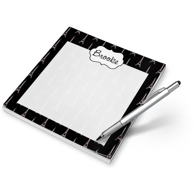 Black Eiffel Tower Notepad (Personalized)
