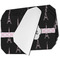 Black Eiffel Tower Octagon Placemat - Single front set of 4 (MAIN)