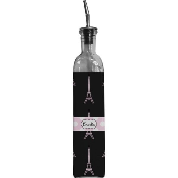 Custom Black Eiffel Tower Oil Dispenser Bottle (Personalized)