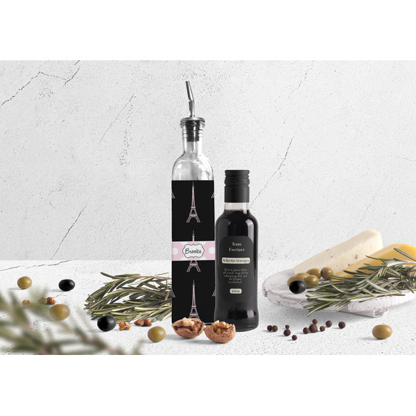 Black Eiffel Tower Oil Dispenser Bottle - Lifestyle Photo