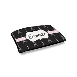 Black Eiffel Tower Outdoor Dog Bed - Small (Personalized)