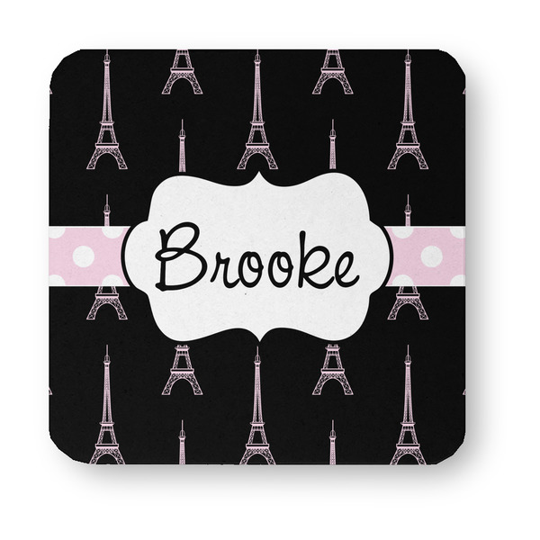 Black Eiffel Tower Paper Coasters - Approval