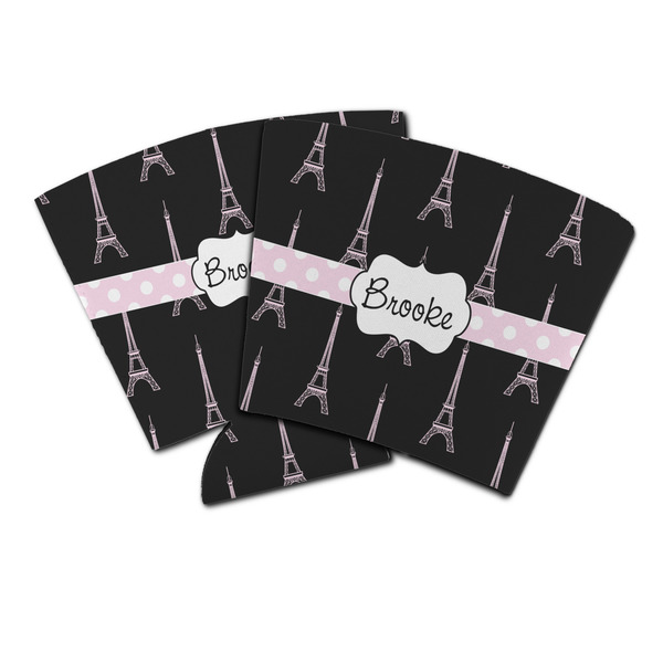 Custom Black Eiffel Tower Party Cup Sleeve (Personalized)