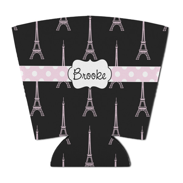 Custom Black Eiffel Tower Party Cup Sleeve - with Bottom (Personalized)