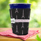 Black Eiffel Tower Party Cup Sleeves - with bottom - Lifestyle
