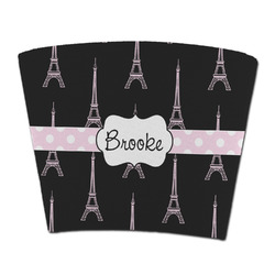 Black Eiffel Tower Party Cup Sleeve - without bottom (Personalized)
