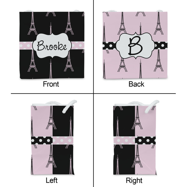 Black Eiffel Tower Party Favor Gift Bag - Matte - Approval