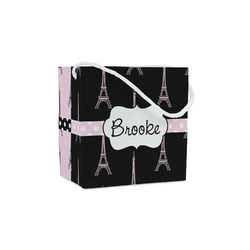 Black Eiffel Tower Party Favor Gift Bags - Matte (Personalized)