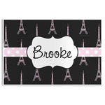 Black Eiffel Tower Disposable Paper Placemats (Personalized)