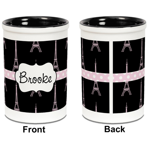 Black Eiffel Tower Pencil Holder - Black - approval