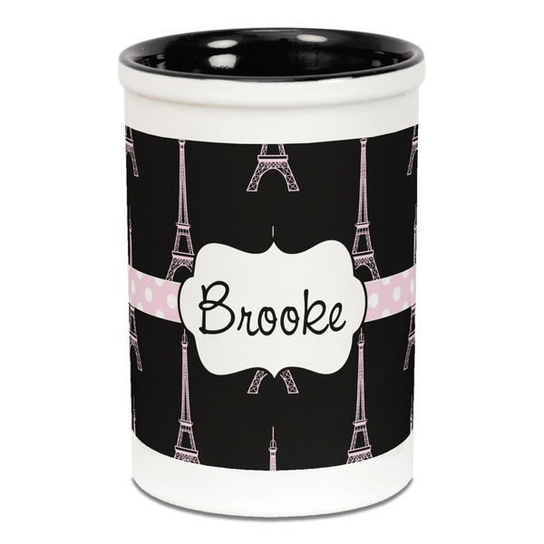 Black Eiffel Tower Pencil Holder - Black