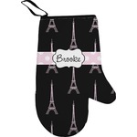 Black Eiffel Tower Oven Mitt (Personalized)