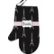 Black Eiffel Tower Personalized Oven Mitt - Left