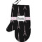 Black Eiffel Tower Left Oven Mitt (Personalized)