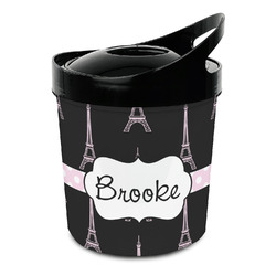 Black Eiffel Tower Plastic Ice Bucket (Personalized)