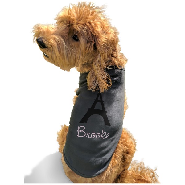 Black Eiffel Tower Pet Shirt - Main
