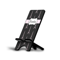 Black Eiffel Tower Cell Phone Stand (Small) (Personalized)